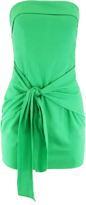 Almere Strapless Women's Mini Dress with Tie Detail