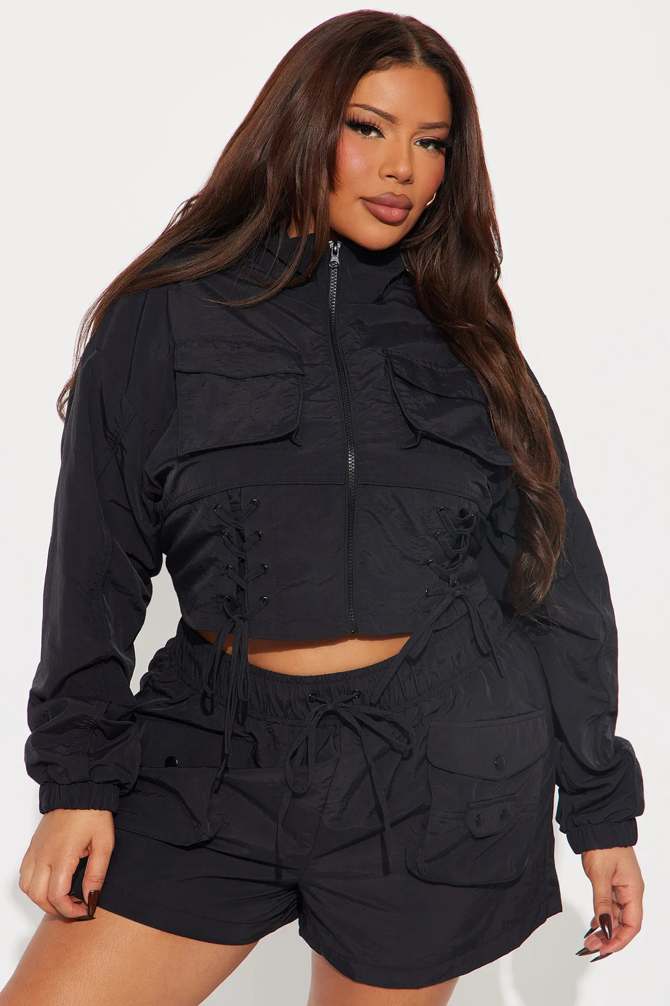 Best In The Game Windbreaker Jacket - Black