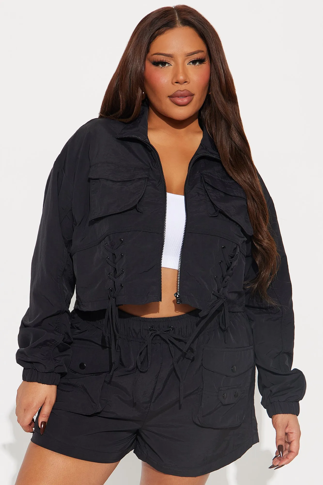 Best In The Game Windbreaker Jacket - Black