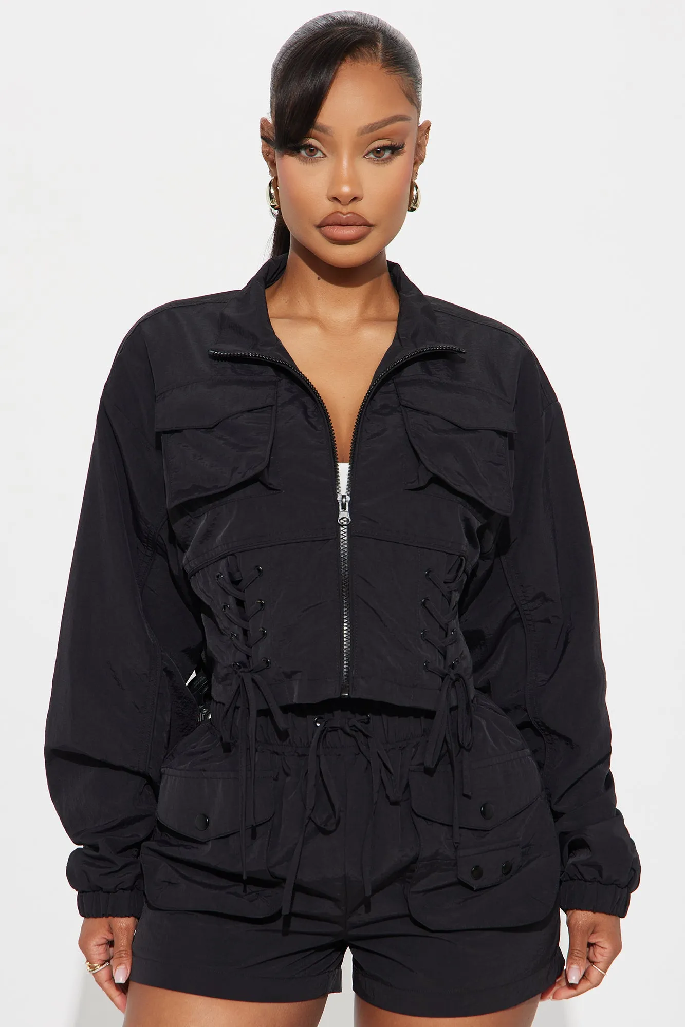 Best In The Game Windbreaker Jacket - Black