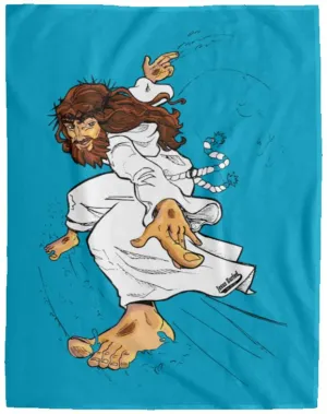 Big Jesus - Cozy Plush Fleece Blanket - 60x80
