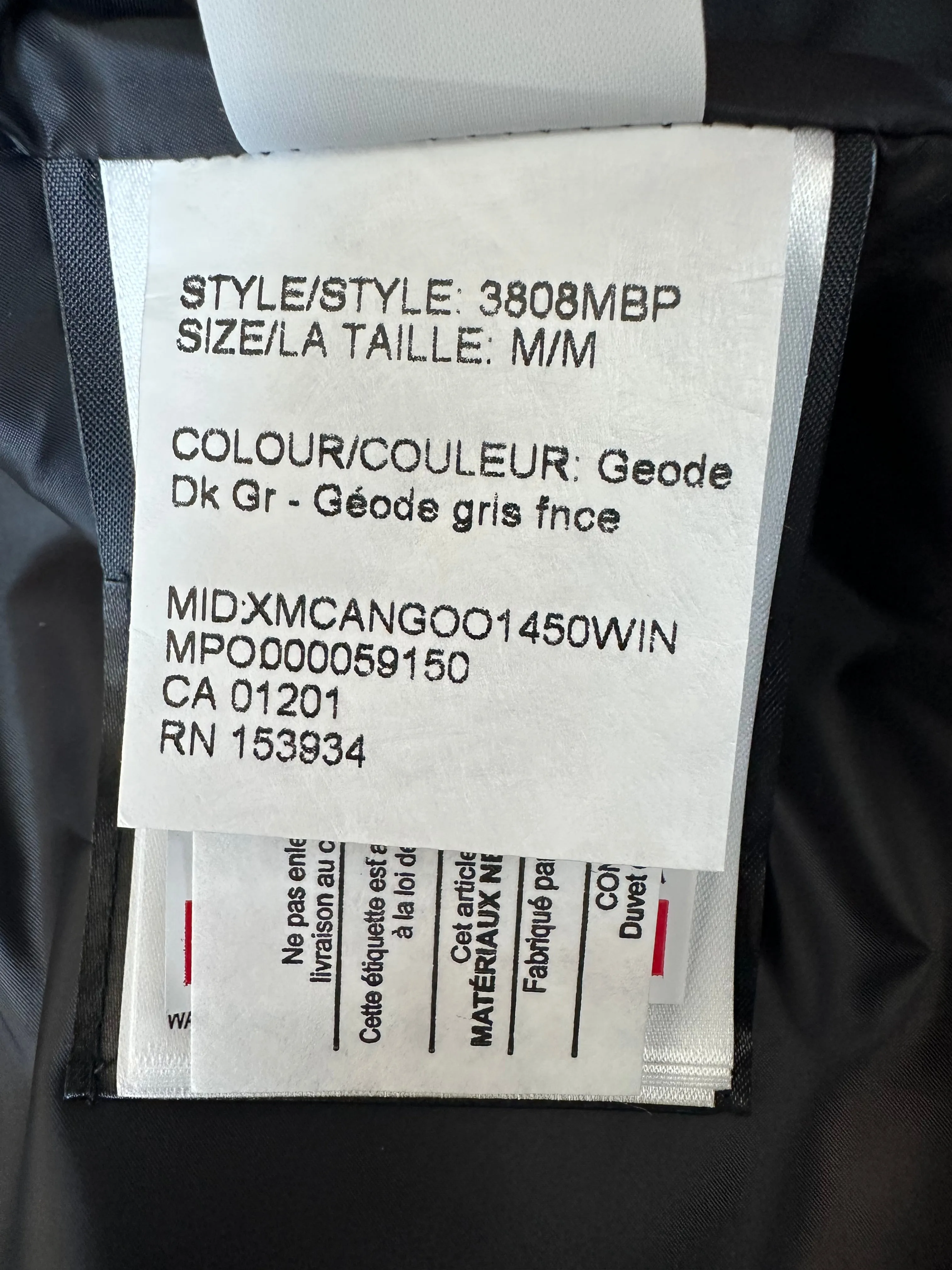Canada Goose Black Geode Wyndham Black Label Men's Jacket