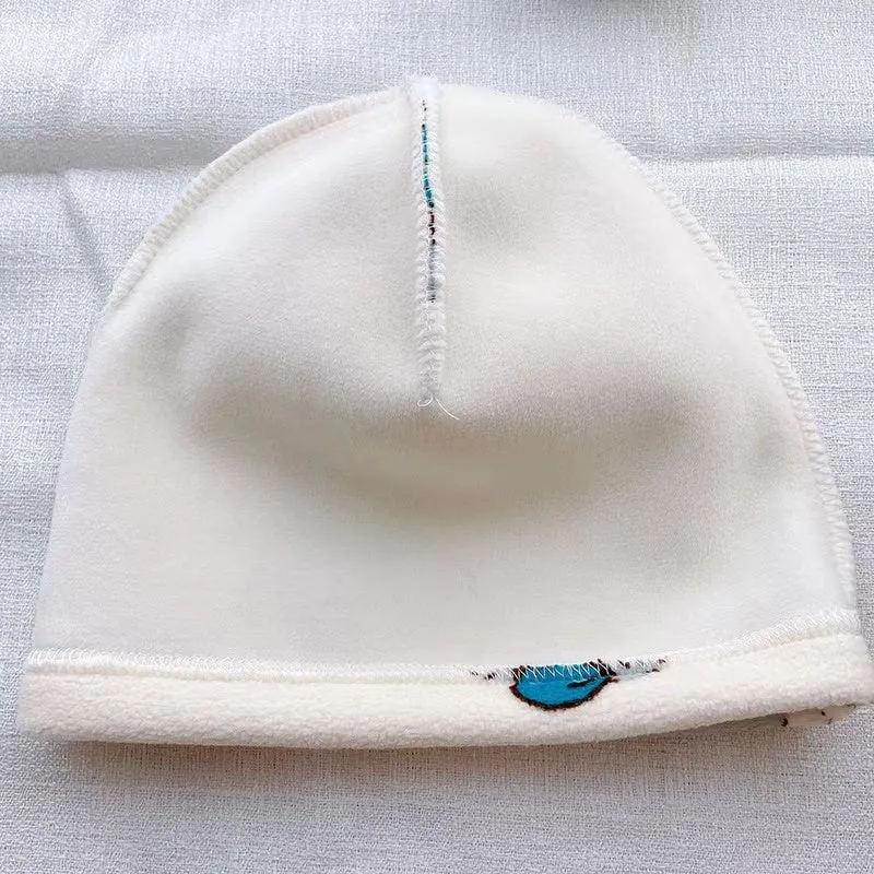 Cartoon Cozy Fleece Hat With Tube Scarf 2-Piece Set