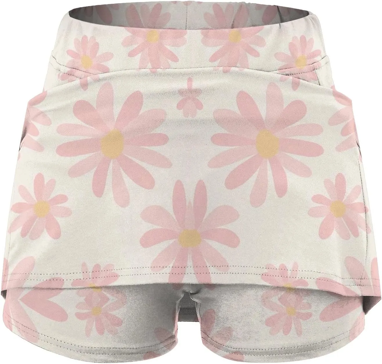 cooki Women's Tennis Skirts with Shorts High Waisted Floral Print Workout Golf Skorts Summer Casual Yoga Mini Skirt