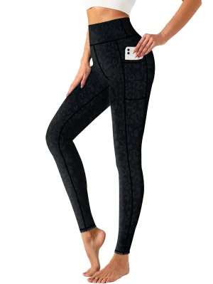 High-Waist Yoga Pants with Side Pocket Stretchable Comfortable Workout Leggings for Women Available in S-XXL Perfect for Yoga Gym and Daily Wear