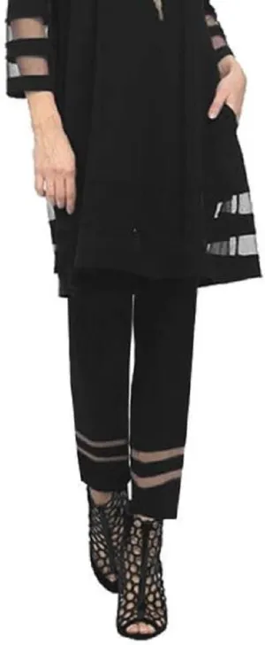 IC Collection Slim Pant w/Stripe Mesh Border - 2536P