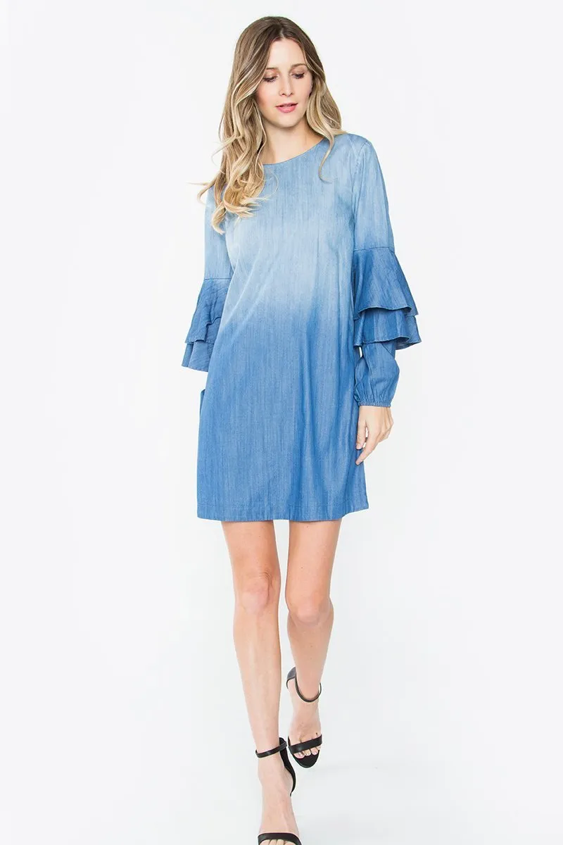 Keisha Denim Shift Dress