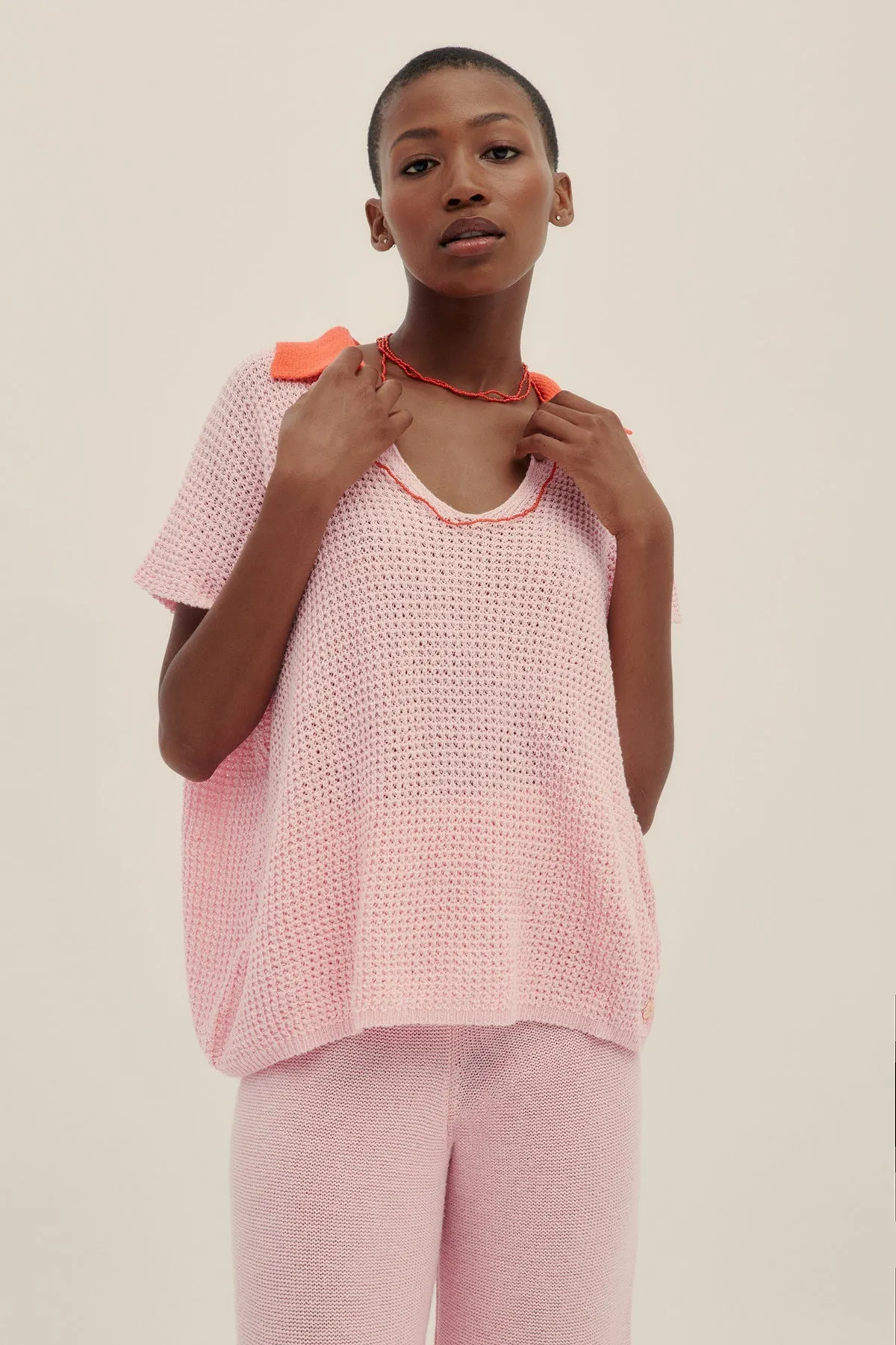 Lu Knit Pants Pink