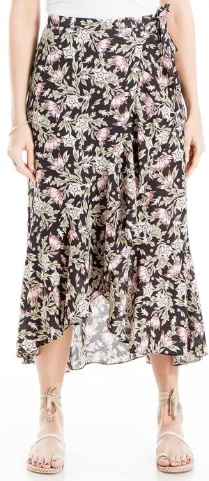 Max Studio Women's Crepe Maxi Ruffle Skirt