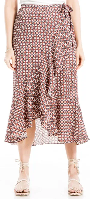 Max Studio Women's Crepe Maxi Ruffle Skirt