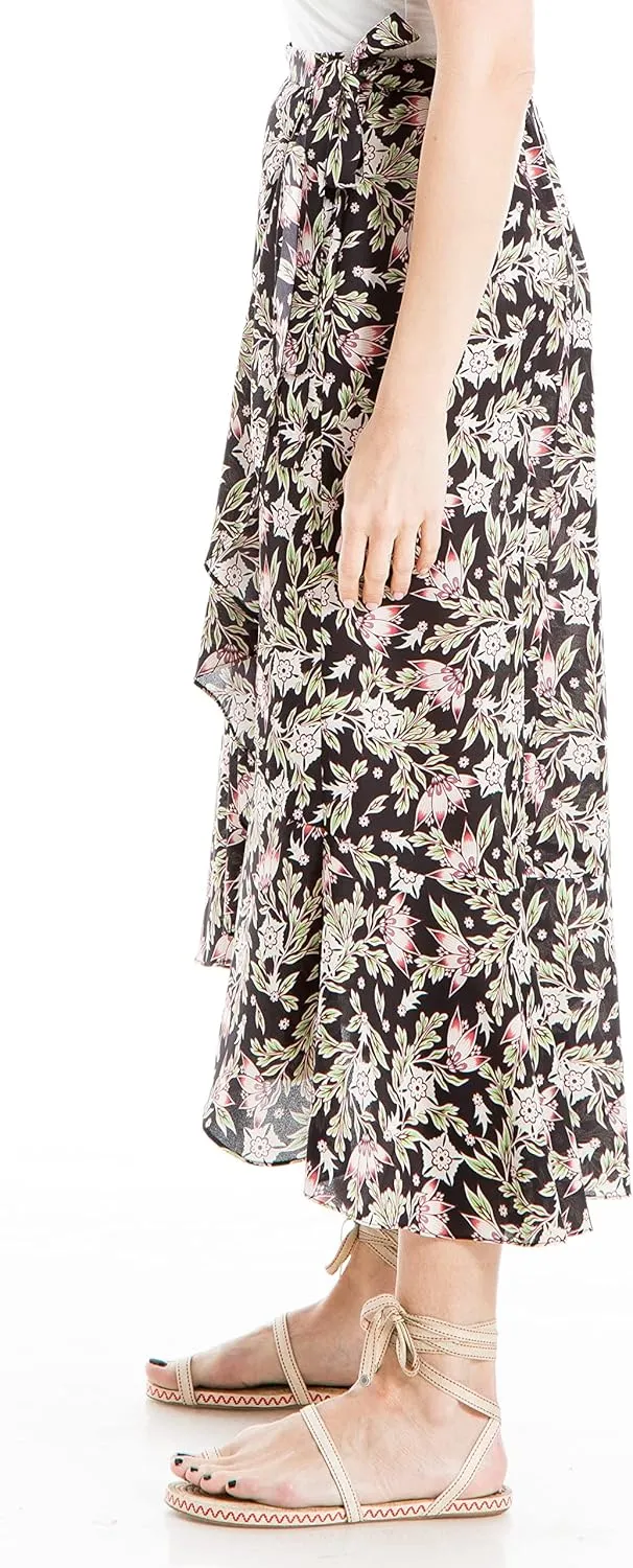 Max Studio Women's Crepe Maxi Ruffle Skirt