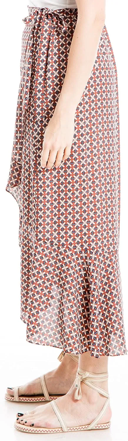 Max Studio Women's Crepe Maxi Ruffle Skirt