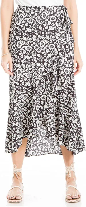 Max Studio Women's Crepe Maxi Ruffle Skirt
