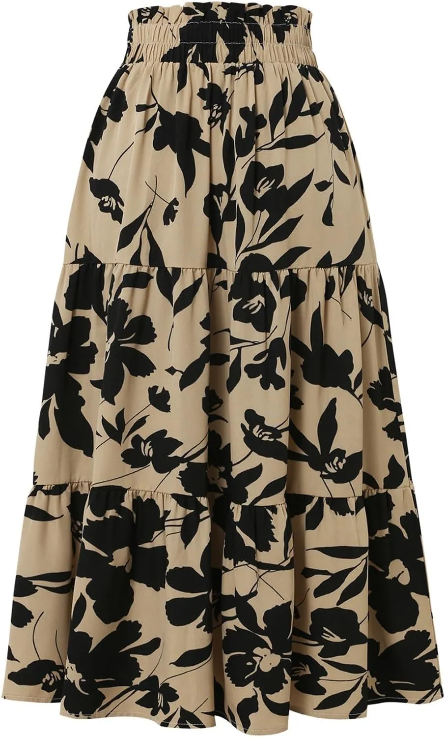 Maxi Skirt Maxi Spring Flowy Boho Comfy Tiered Western Flowy Midi Skirt