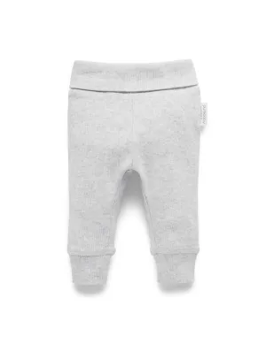 Purebaby Organic Everyday Legging - Pale Grey Melange
