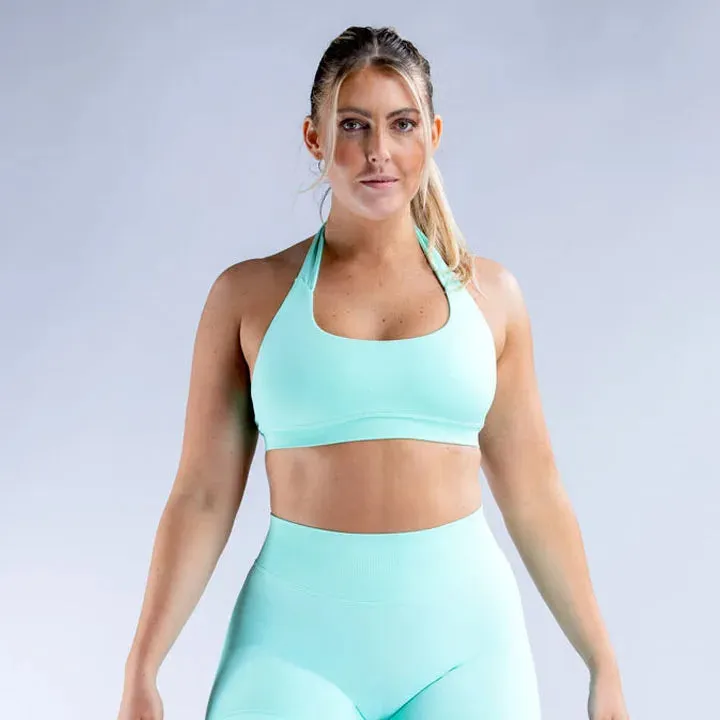 Seamless Yoga Set - Cropped Top & High-Waist Leggings
