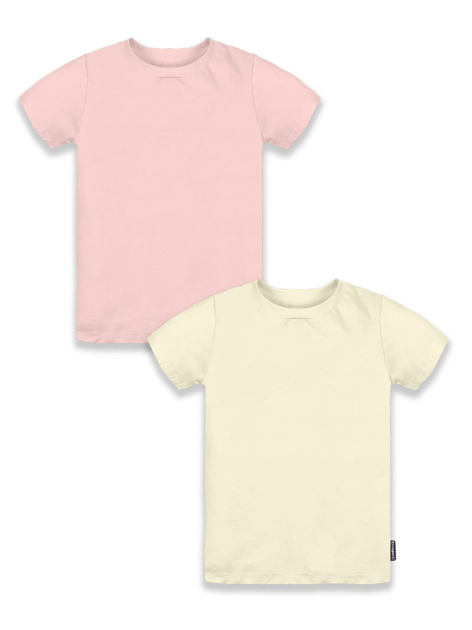 Solid Half Sleeve Round neck Tee Pack of 2