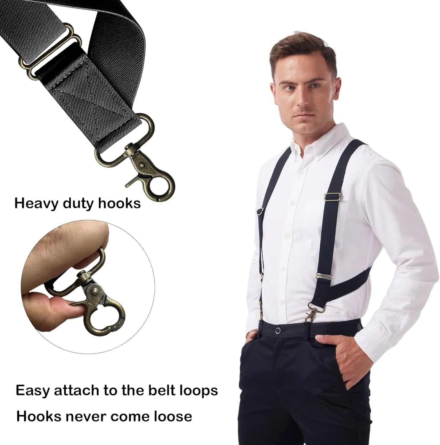 Suspenders for Men Heavy Duty for Big and Tall