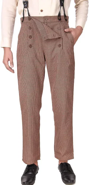 ThePirateDressing Steampunk Victorian Cosplay Costume Architect Men's Pants Trousers