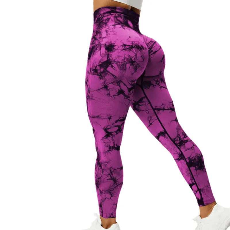 Tie Dye Workout Leggings  Sculpting Fit for Active Sessions