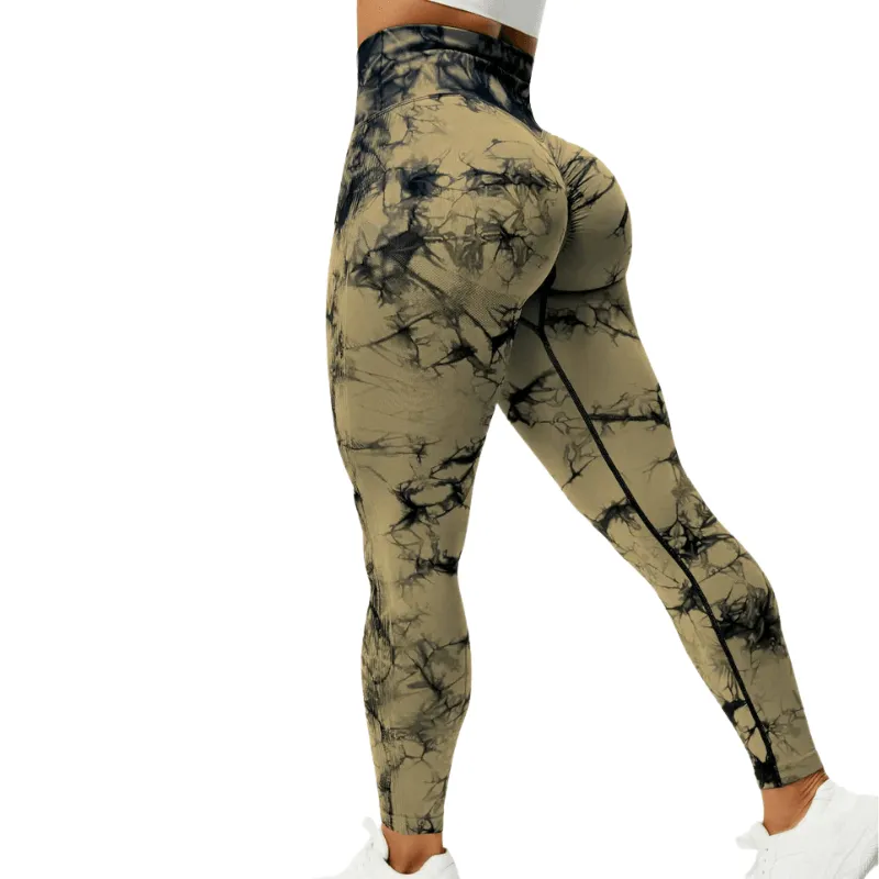 Tie Dye Workout Leggings  Sculpting Fit for Active Sessions