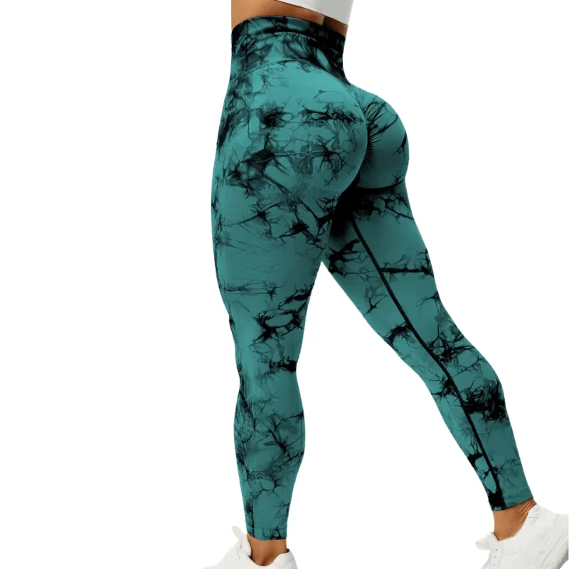 Tie Dye Workout Leggings  Sculpting Fit for Active Sessions