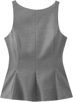 Women's Bow Tie Tank Top - Spring/Summer Cotton Broadcloth Camisole with Thin Shoulder Straps