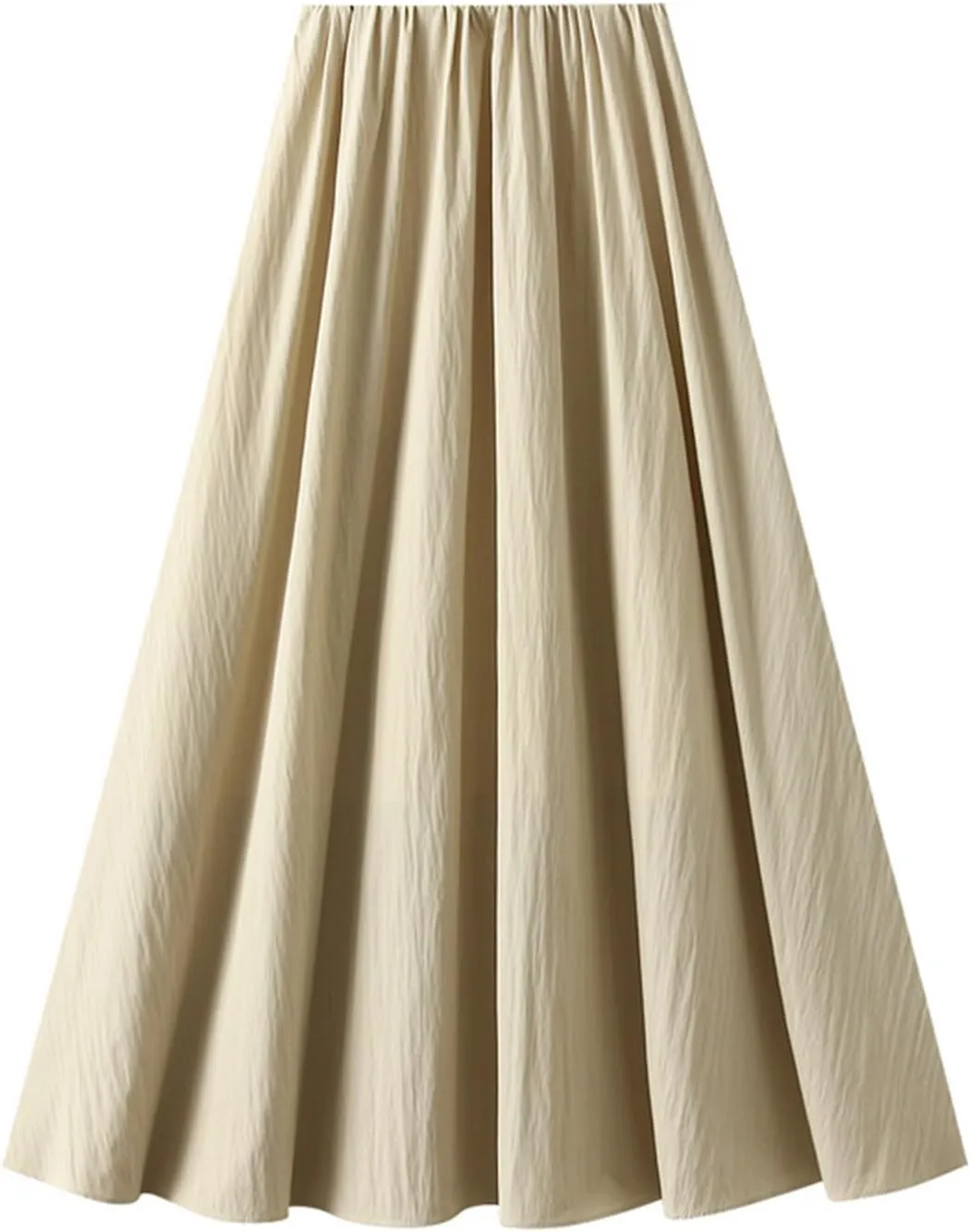 Women's Flowy Maxi Skirt Summer Pleated High Waisted A-Line Flared Long Skirts Elegant Dressy Casual Long Skirts