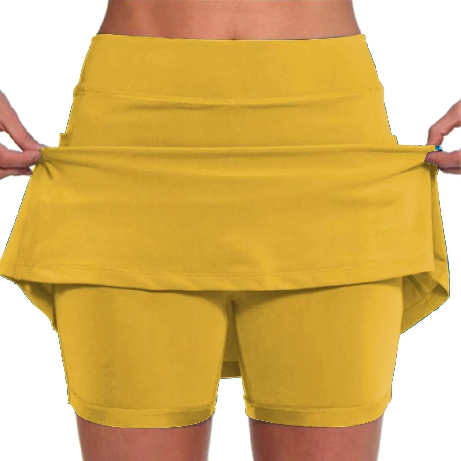 Women's Mini Tennis Skirt with Shorts 2025 Athletic Workout Cute Golf Skorts Trendy Summer Gym Clothes for Casual