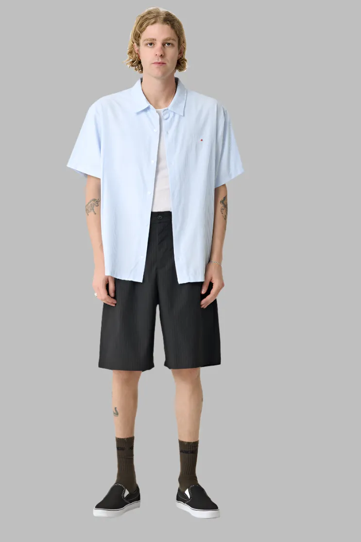 X-LARGE 91 OXFORD SS SHIRT - BLUE STRIPE