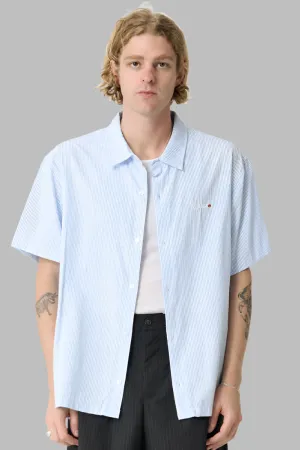 X-LARGE 91 OXFORD SS SHIRT - BLUE STRIPE