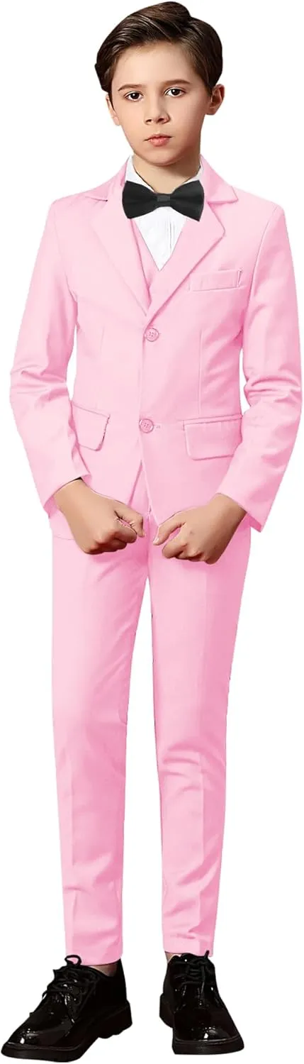 Yanlu Toddler Suits for Boys Formal Suit Ring Bearer Outfit Kids Dress Clothes for Wedding
