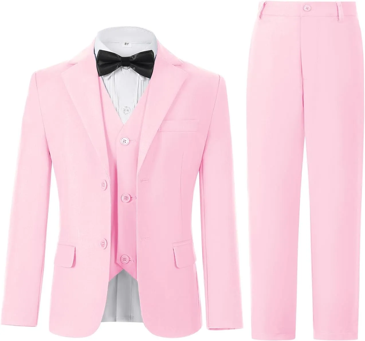 Yanlu Toddler Suits for Boys Formal Suit Ring Bearer Outfit Kids Dress Clothes for Wedding